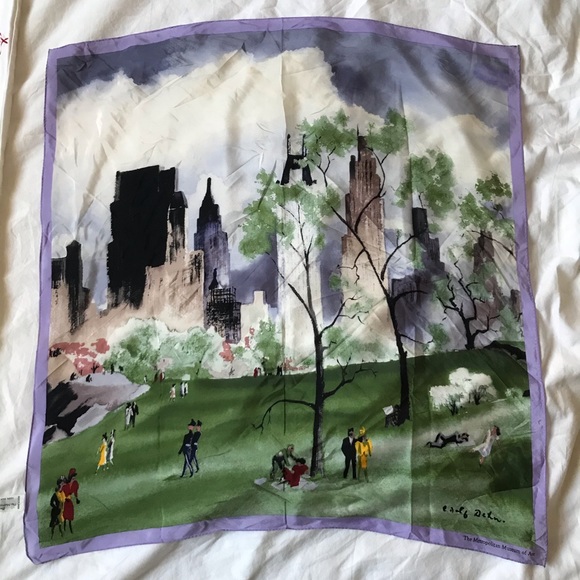 Adolf Dehn’s ‘Spring In New York’ Silk Scarf - Picture 3 of 10